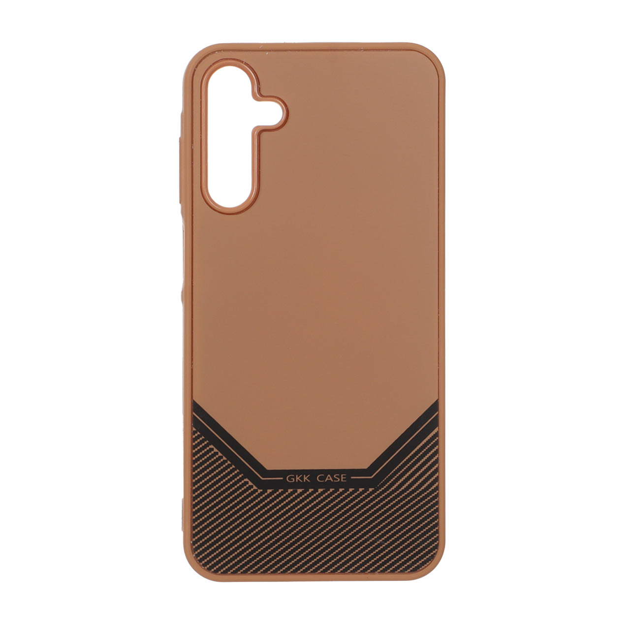 1566468 قاب Gkk Case طرح هاشور مدل Samsung Galaxy A15 - قهوه ای - تصویر 1