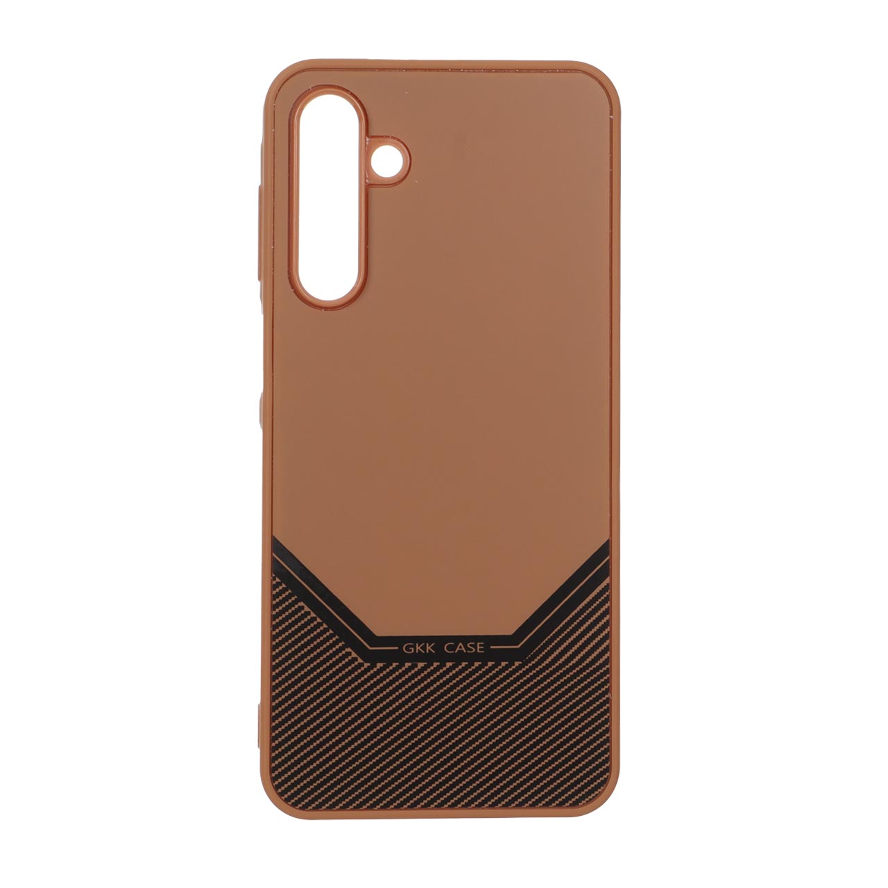 1566488 قاب Gkk Case طرح هاشور مدل Samsung Galaxy A16 - قهوه ای - تصویر 1