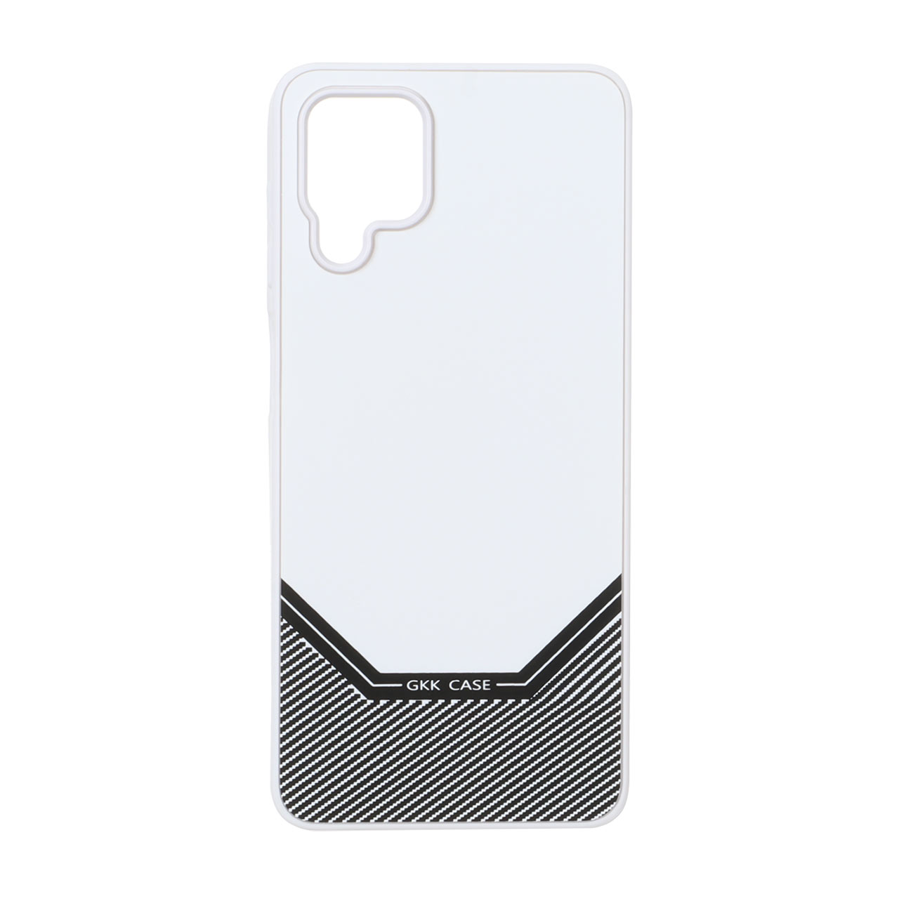 1566516 قاب Gkk Case طرح هاشور مدل Samsung Galaxy A12 / M12 / F12 - سفید - تصویر 1