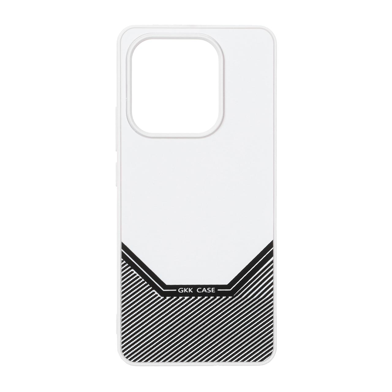 1566576 قاب Gkk Case طرح هاشور مدل Xiaomi Redmi Note 14 4G - سفید - تصویر 1