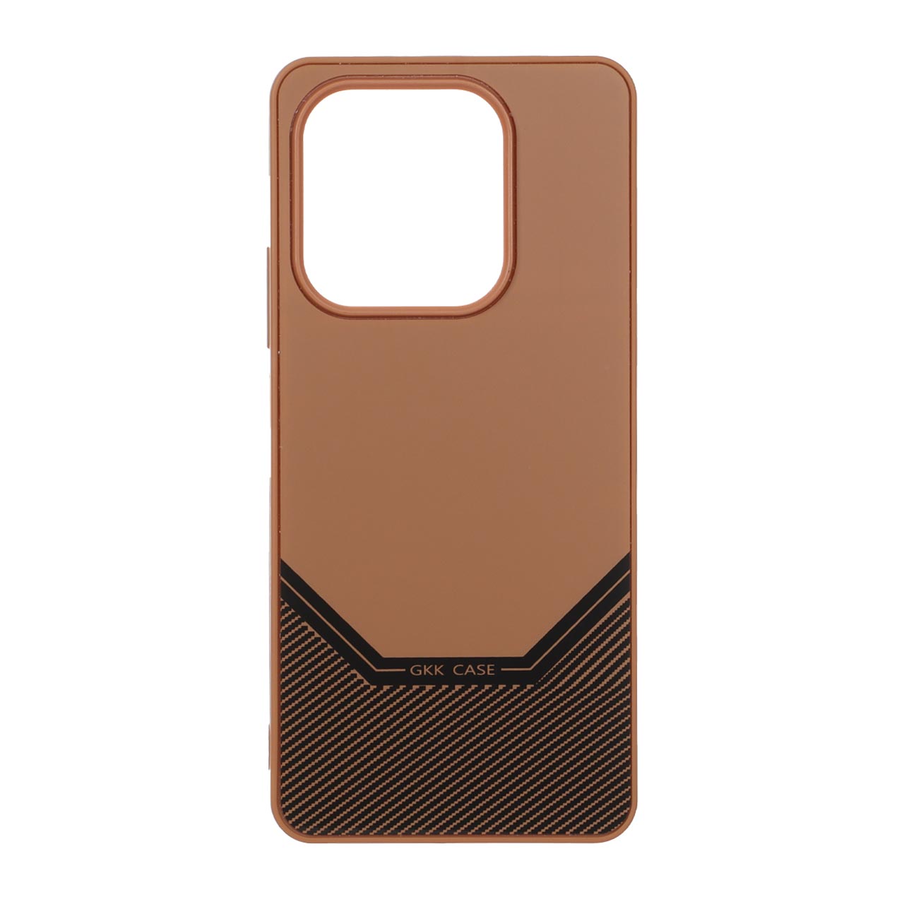 1566578 قاب Gkk Case طرح هاشور مدل Xiaomi Redmi Note 14 4G - قهوه ای - تصویر 1
