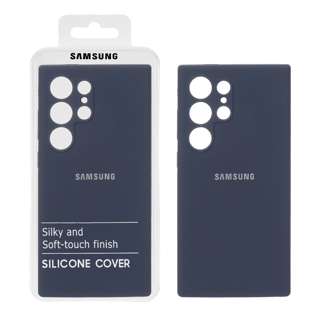 1568042 قاب سیلیکونی پاک کنی اورجینال درجه یک مدل Samsung Galaxy S24 Ultra - سرمه ای (پک دار) - NTC - تصویر 1