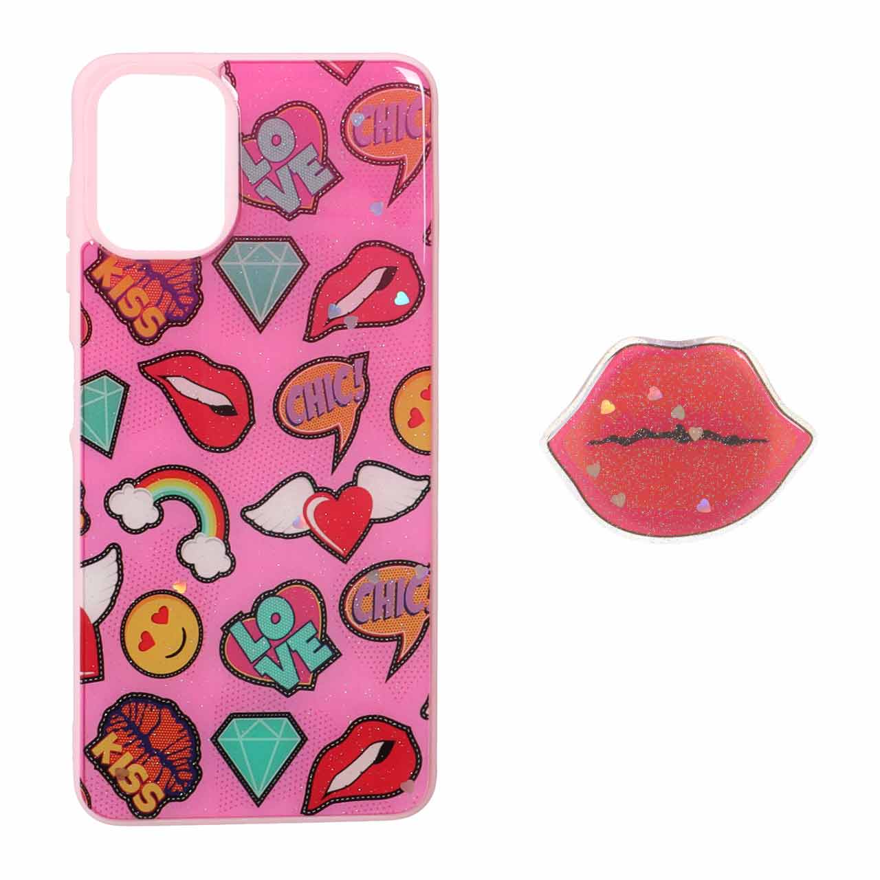 1569258 قاب رزینی اکلیلی با ست پاپ سوکت Samsung Galaxy A06 - طرح 60 - MPS - تصویر 1