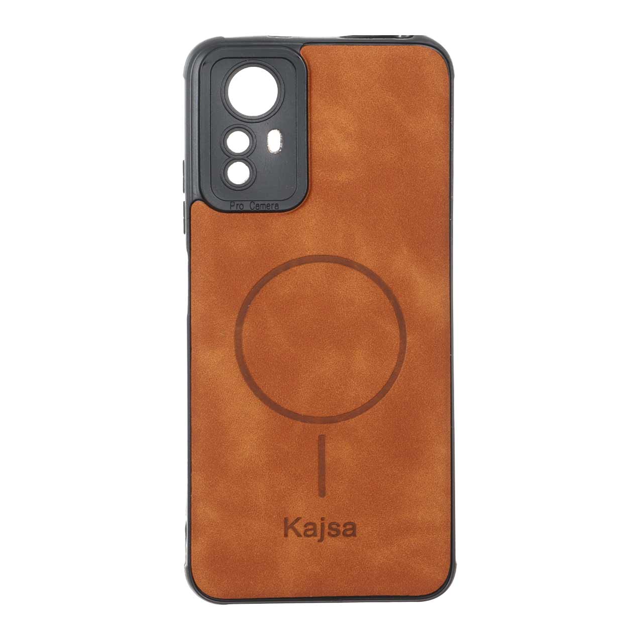 1569568 قاب جیر Kajsa طرح مگ سیف MNC مدل Xiaomi Redmi Note 12S - قهوه ای روشن - تصویر 1