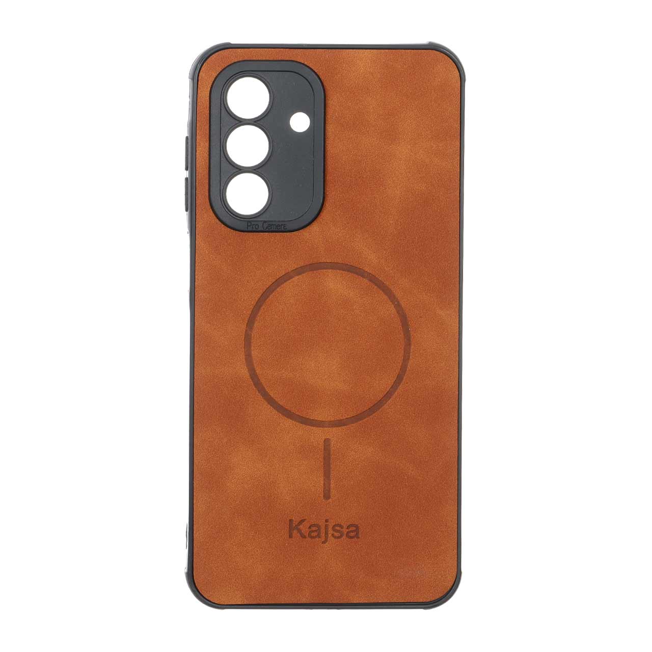 1569608 قاب جیر Kajsa طرح مگ سیف MNC مدل Samsung Galaxy A26 - قهوه ای روشن - تصویر 1