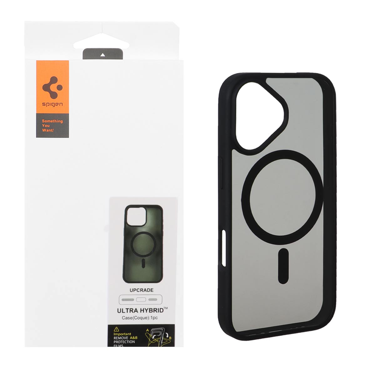 1570722 قاب اورجینال Magsafe Spigen با توری اسپیکر فلزیApple iPhone 17 - مشکی (پک دار) - تصویر 1