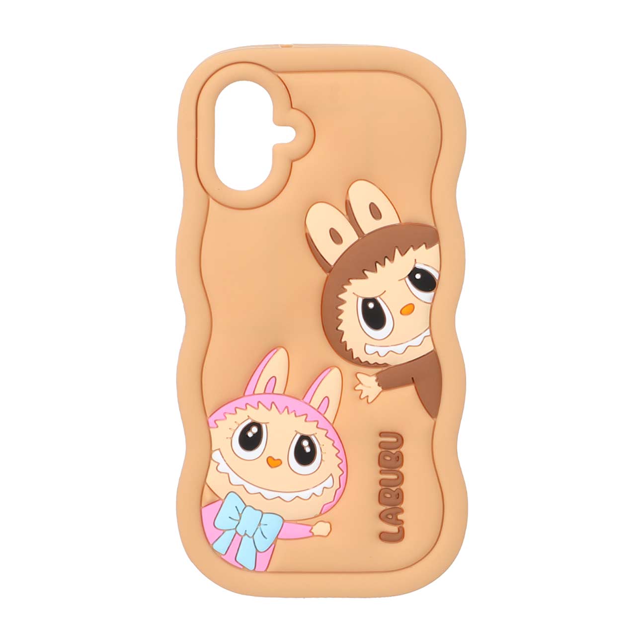 1571806 قاب سیلیکونی کنگره ای Labubu برجسته فانتزی Samsung Galaxy A07 - عسلی - تصویر 1