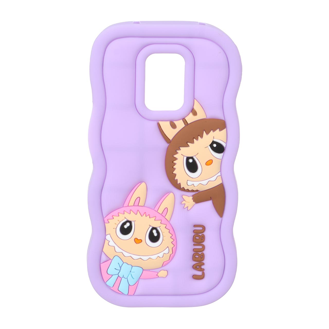 1572224 قاب سیلیکونی کنگره ای Labubu برجسته فانتزی Xiaomi Redmi Note 9S / Redmi Note 9 Pro / Redmi Note 9 Pro Max - بنفش روشن - تصویر 1