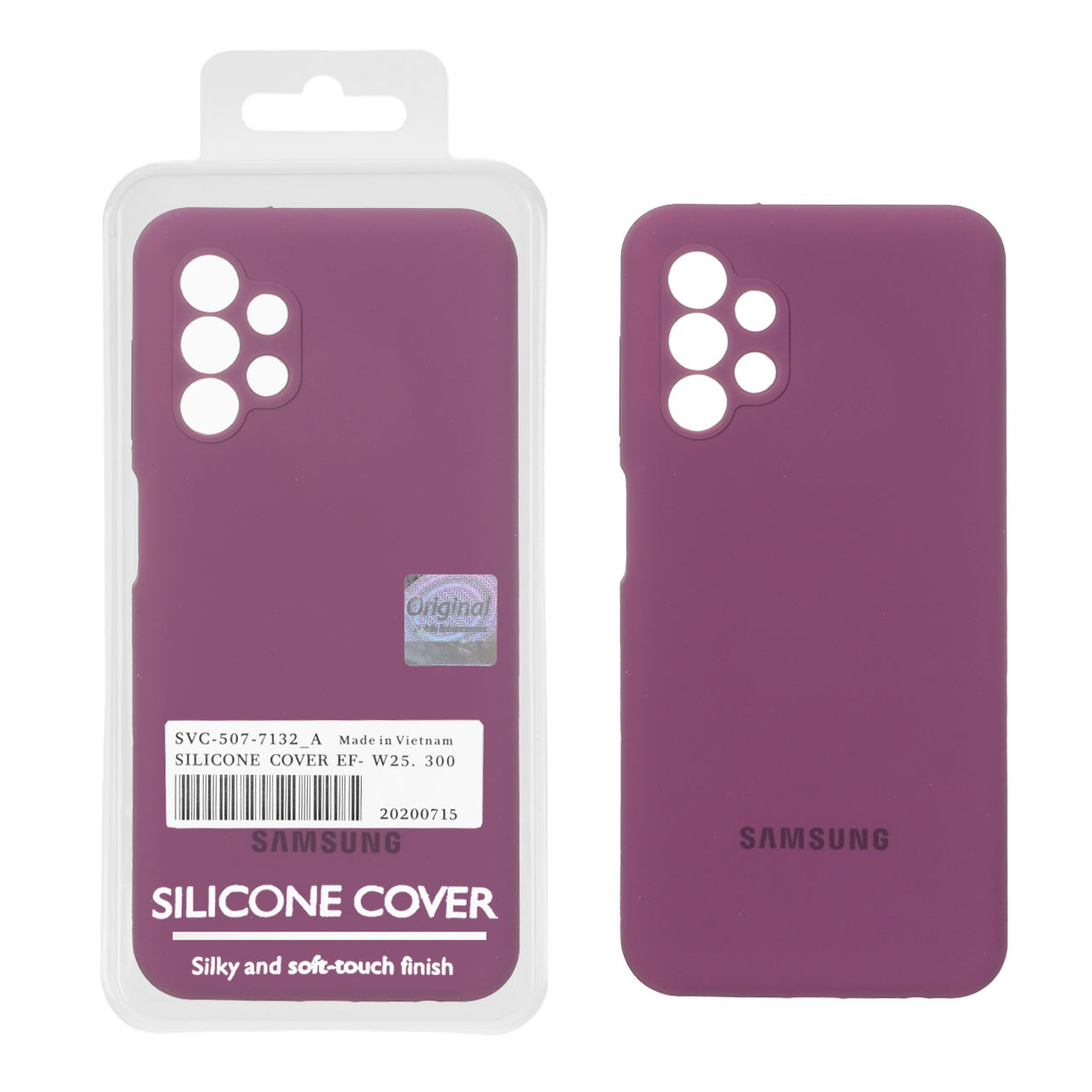 1572676 قاب سیلیکونی پاک کنی اورجینال Master Quality مدل Samsung Galaxy A13 4G - بنفش کد 1 (پک دار) - تصویر 1