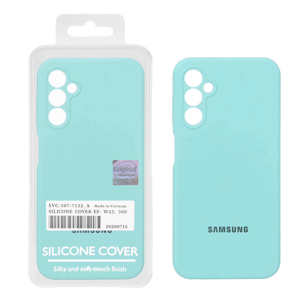 1572728 قاب سیلیکونی پاک کنی اورجینال Master Quality مدل Samsung Galaxy A14 - سبز مغز پسته ای (پک دار) - تصویر 1