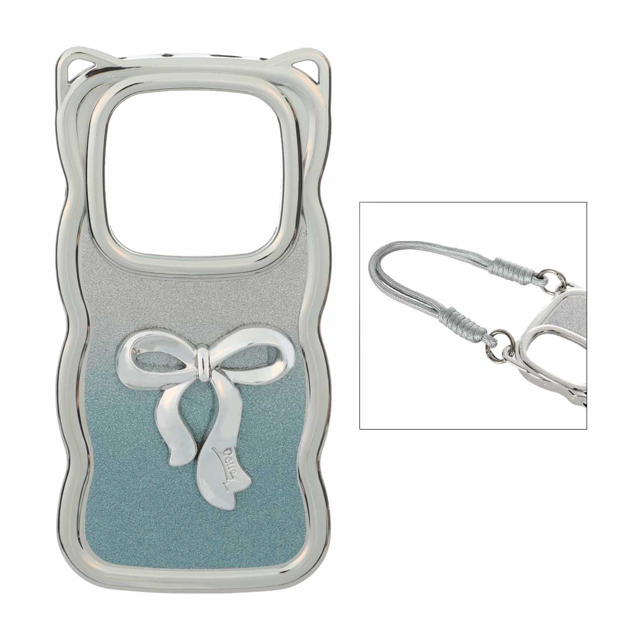 1573196 قاب کنگره ای اکلیلی پاپیون دار با بند مچی Xiaomi Redmi Note 14 Pro 4G - آبی - تصویر 1