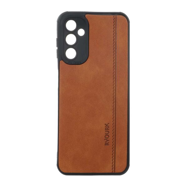 قاب طرح چرم RYOURK مدل Samsung Galaxy A14 - عسلی