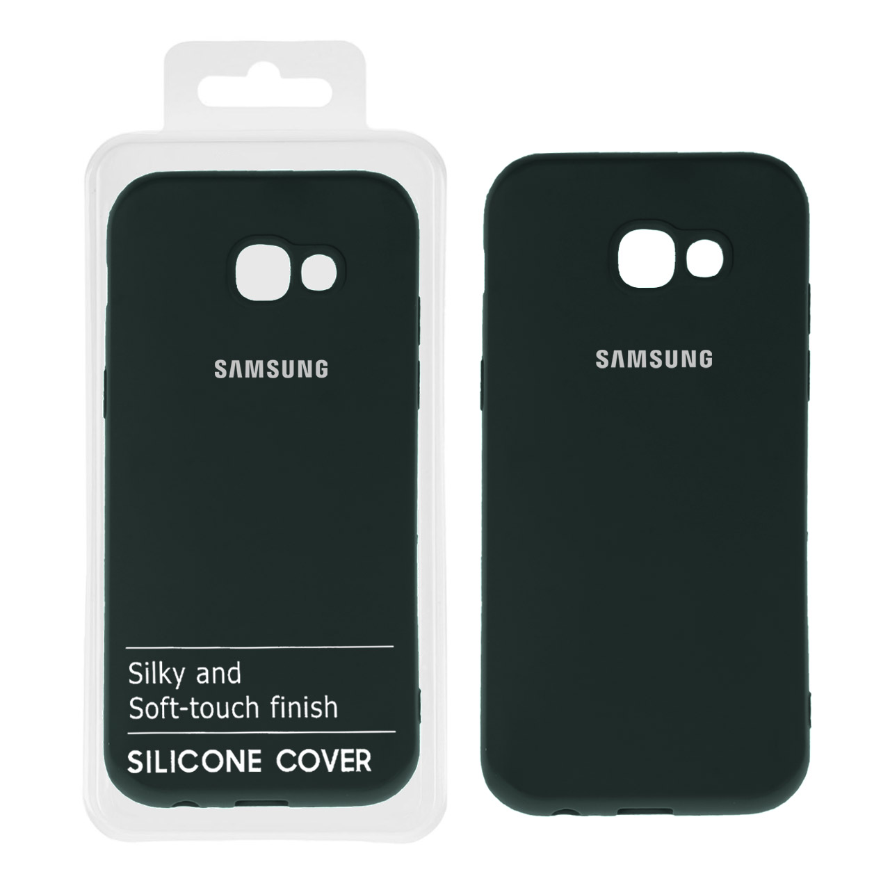 705898 قاب نیو سیلیکون محافظ لنزدار Samsung A5-2017 / A520 - RFF - سبز تیره (پک دار) - تصویر 1