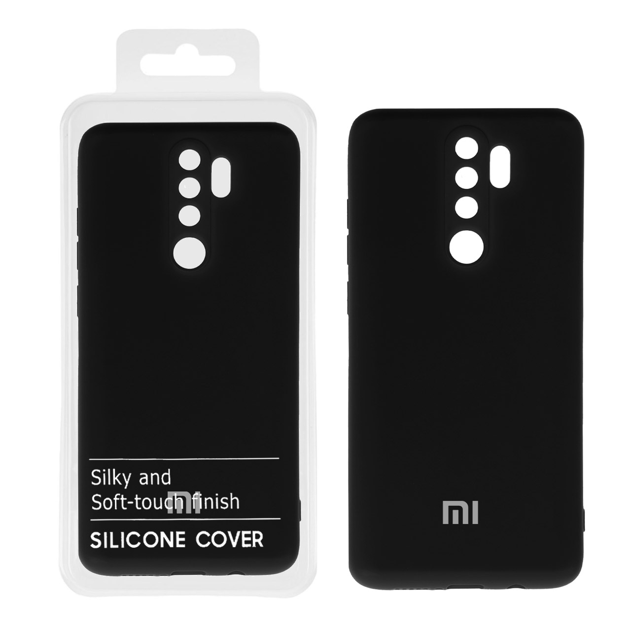 706268 قاب نیو سیلیکون محافظ لنزدار Xiaomi Redmi Note 8 Pro - RFF - مشکی (پک دار) - تصویر 1