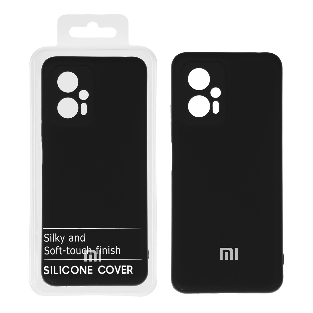 731068 قاب نیو سیلیکون محافظ لنزدار Xiaomi Poco X4 GT / Redmi Note 11T Pro 5G / Redmi Note 11T Pro Plus - RFF - مشکی کد 6 (پک دار) - تصویر 1
