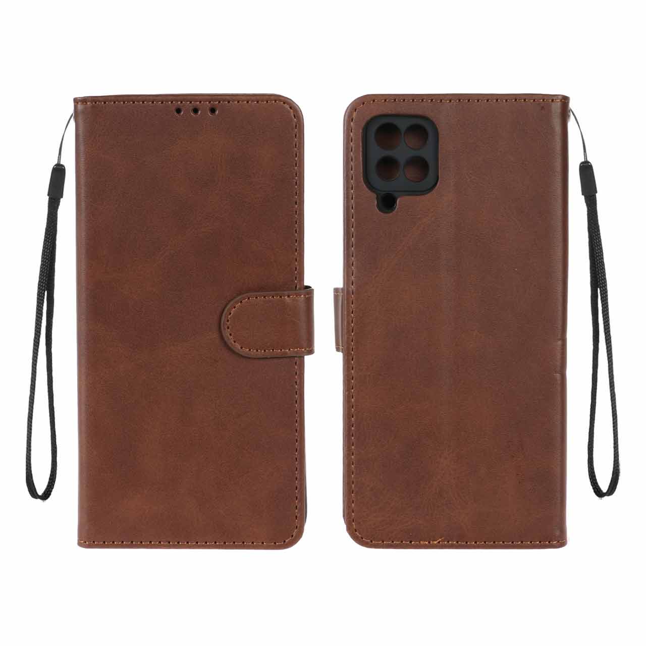 747726 کیف موبایل مگنتی Samsung A12 / F12 / M12 - قهوه ای - تصویر 1