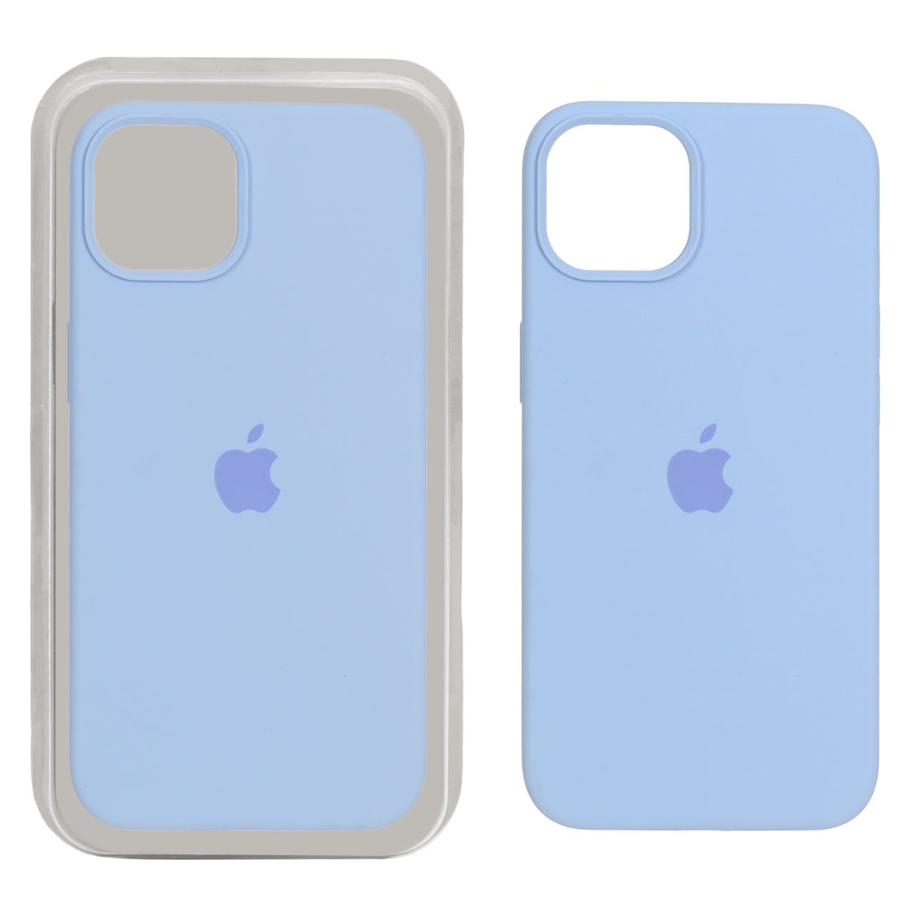809578 قاب سیلیکونی پاک کنی اورجینال Iphone 13 / 14 - آبی آسمانی ( پک اصلی) - تصویر 1
