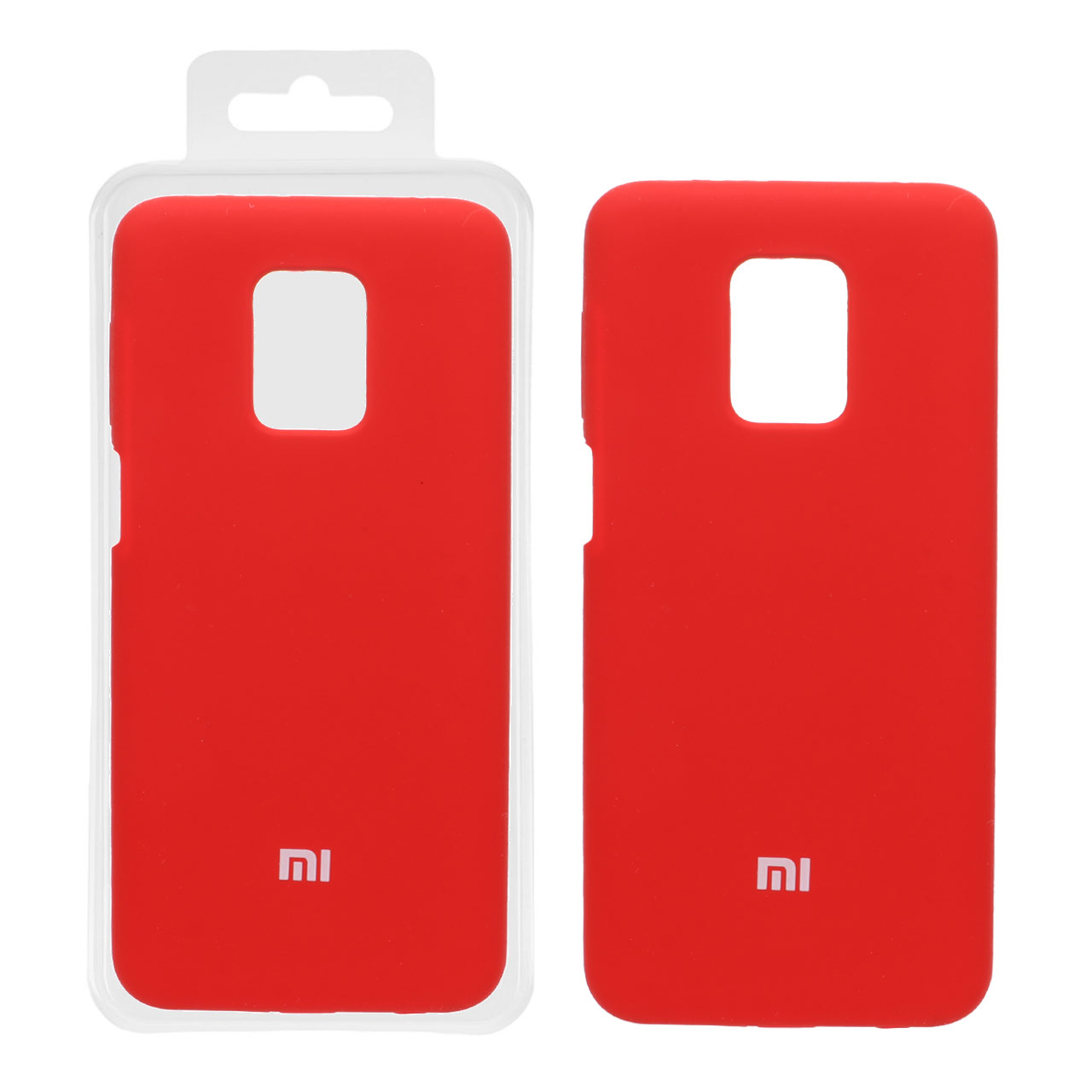 811212 قاب سیلیکونی پاک کنی اورجینال درجه یک Xiaomi Redmi Note 9S / Redmi Note 9 Pro/ Redmi Note 9 Pro Max / Poco M2 Pro - قرمز (پک دار) - تصویر 1