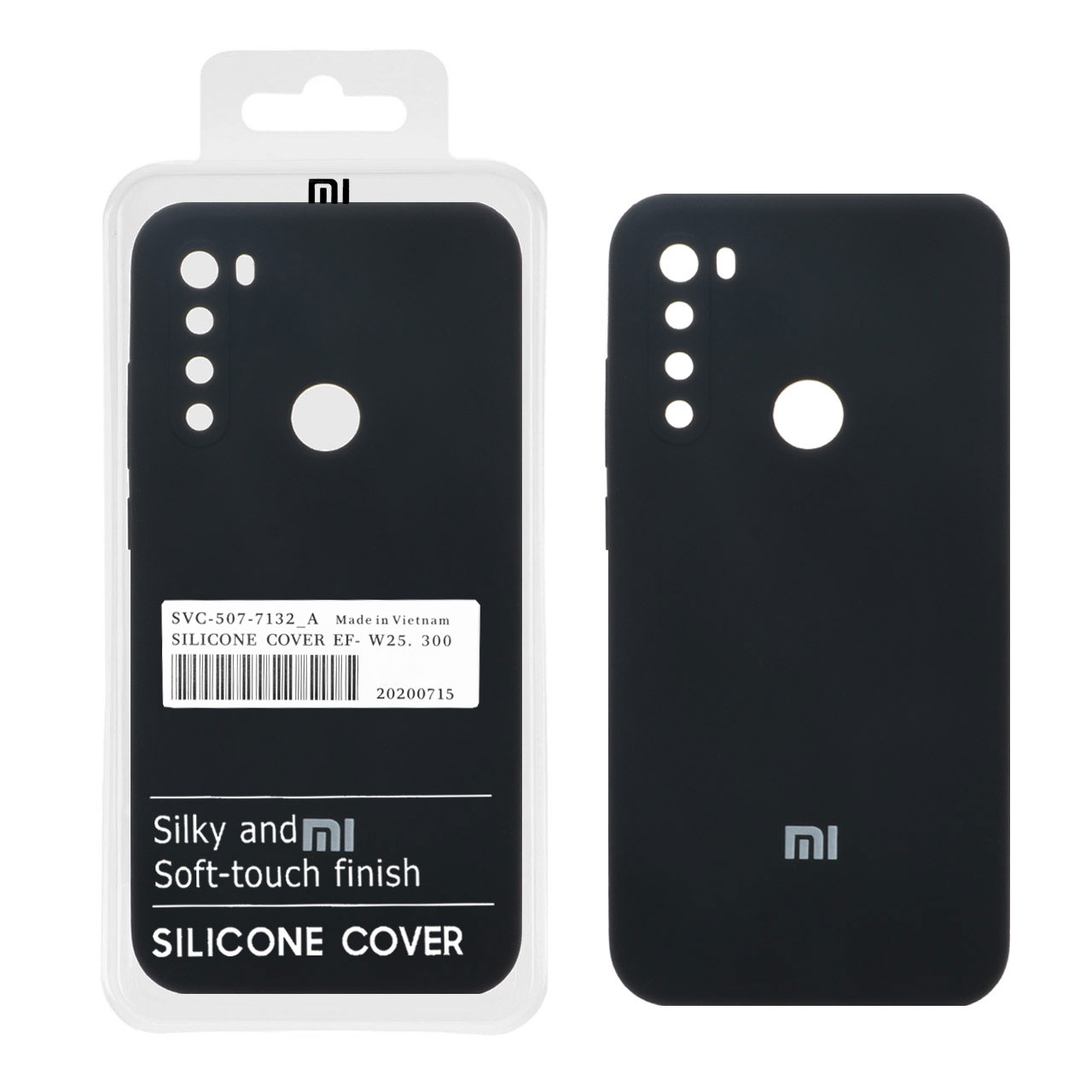 811380 قاب سیلیکونی پاک کنی اورجینال درجه یک Xiaomi Note 8 - مشکی (پک دار) - تصویر 1