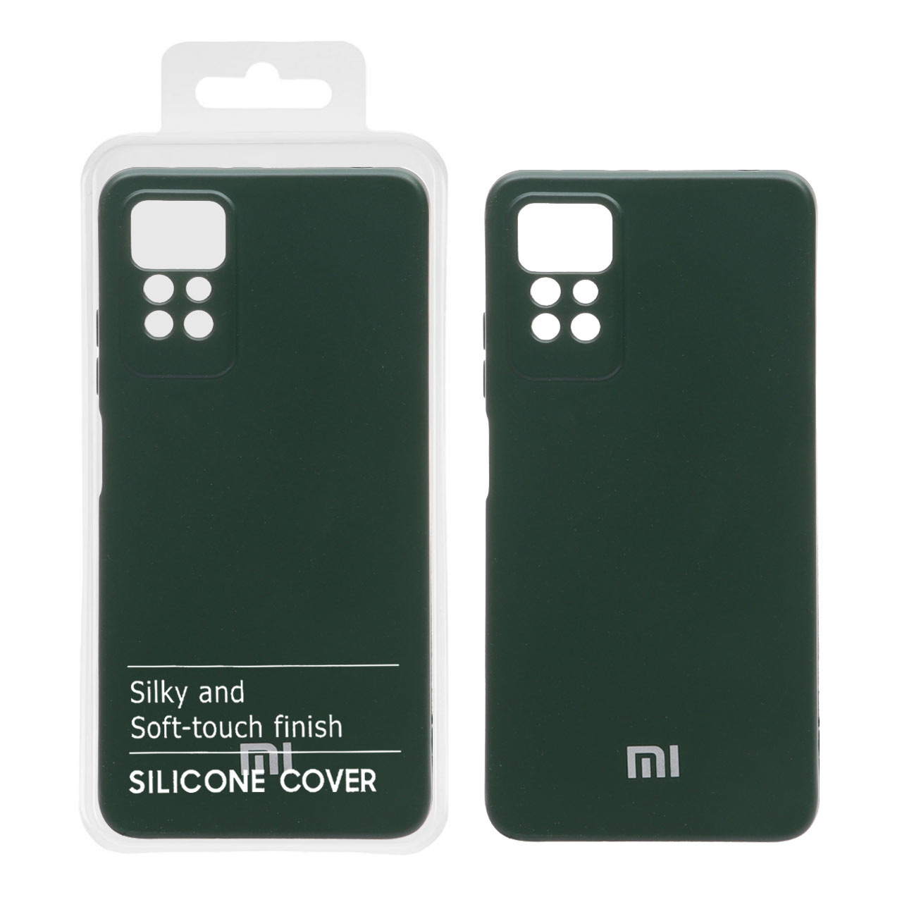 850992 قاب نیو سیلیکون محافظ لنزدار Xiaomi Redmi Note 12 PRO-4G -RFF - سبز تیره (پک دار) - تصویر 1