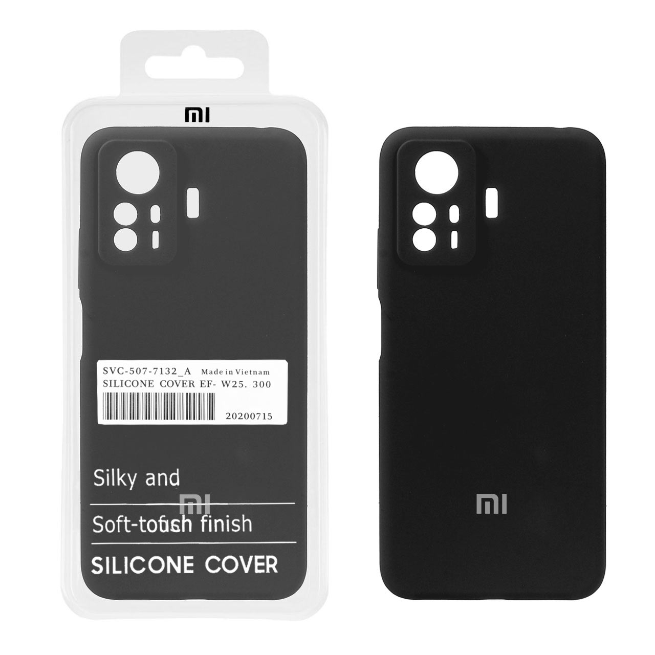 941456 قاب سیلیکونی پاک کنی اورجینال درجه یک Xiaomi Redmi Note 12S - مشکی (پک دار) - تصویر 1