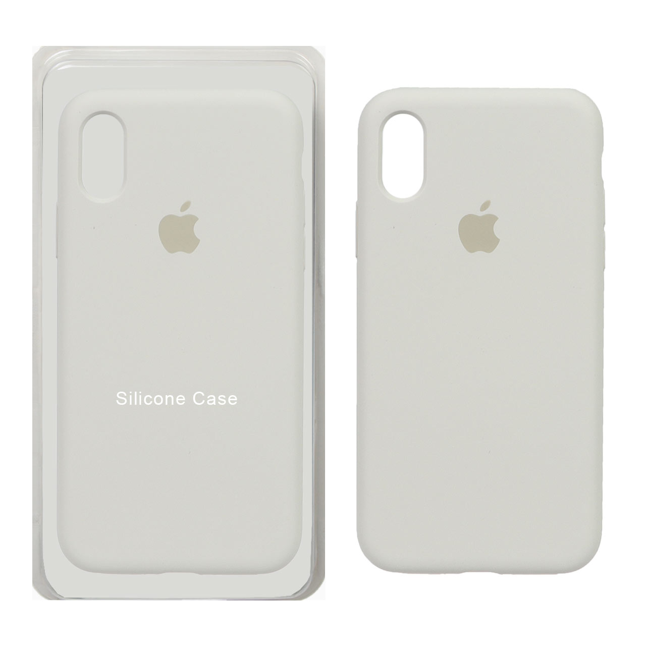 969998 قاب سیلیکونی پاک کنی اورجینال Apple iPhone X / iPhone XS - کرم ( پک اصلی) - تصویر 1