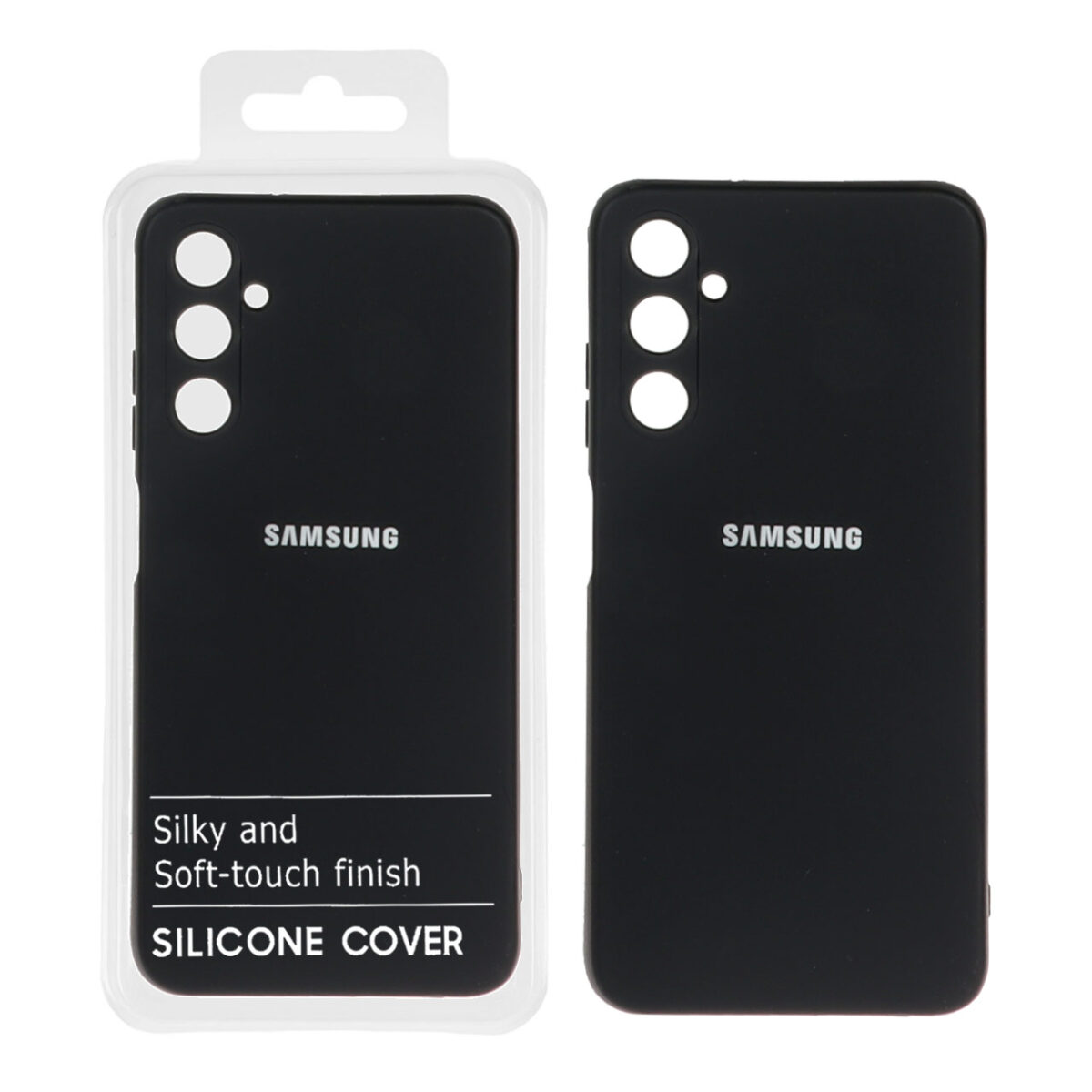 قاب نیو سیلیکون محافظ لنزدار Samsung A05s - RFF - مشکی (پک دار) - تصویر 1