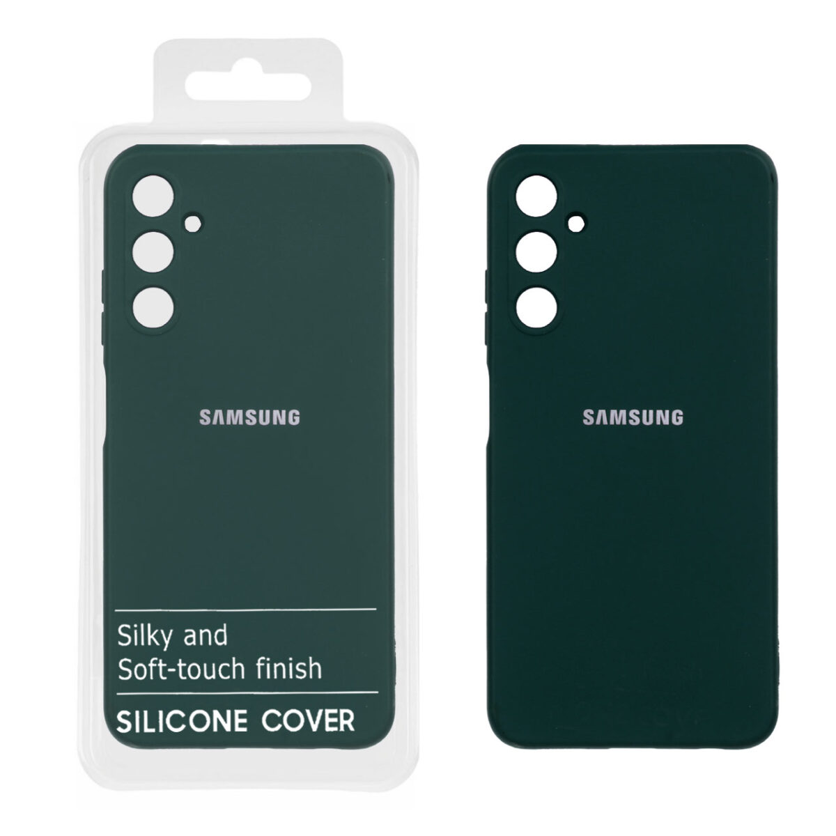 قاب نیو سیلیکون محافظ لنزدار Samsung A05s - RFF - سبز تیره (پک دار) - تصویر 1