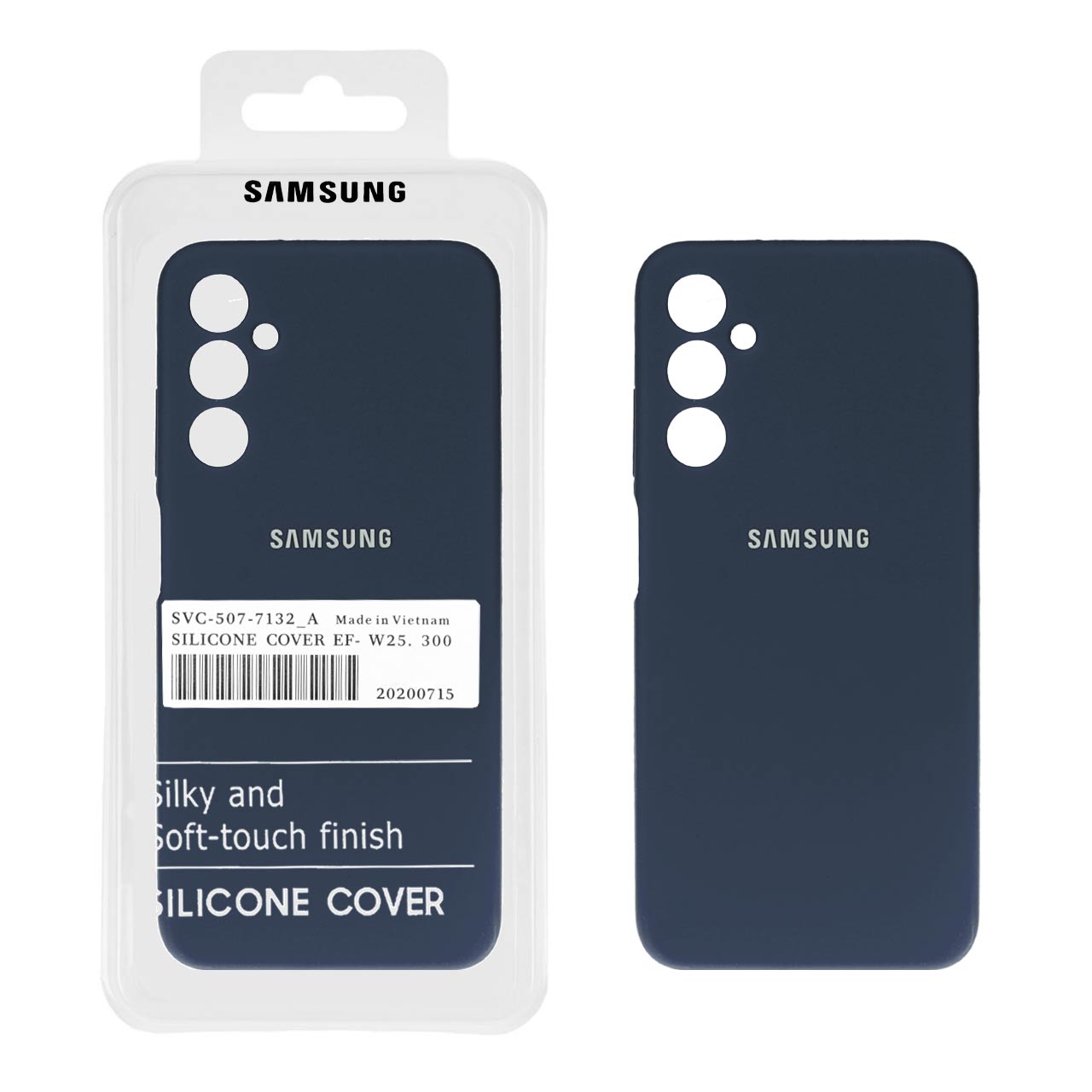 1066748 قاب سیلیکونی پاک کنی اورجینال درجه یک Samsung Galaxy S23 FE - سرمه ای (پک دار) - تصویر 1