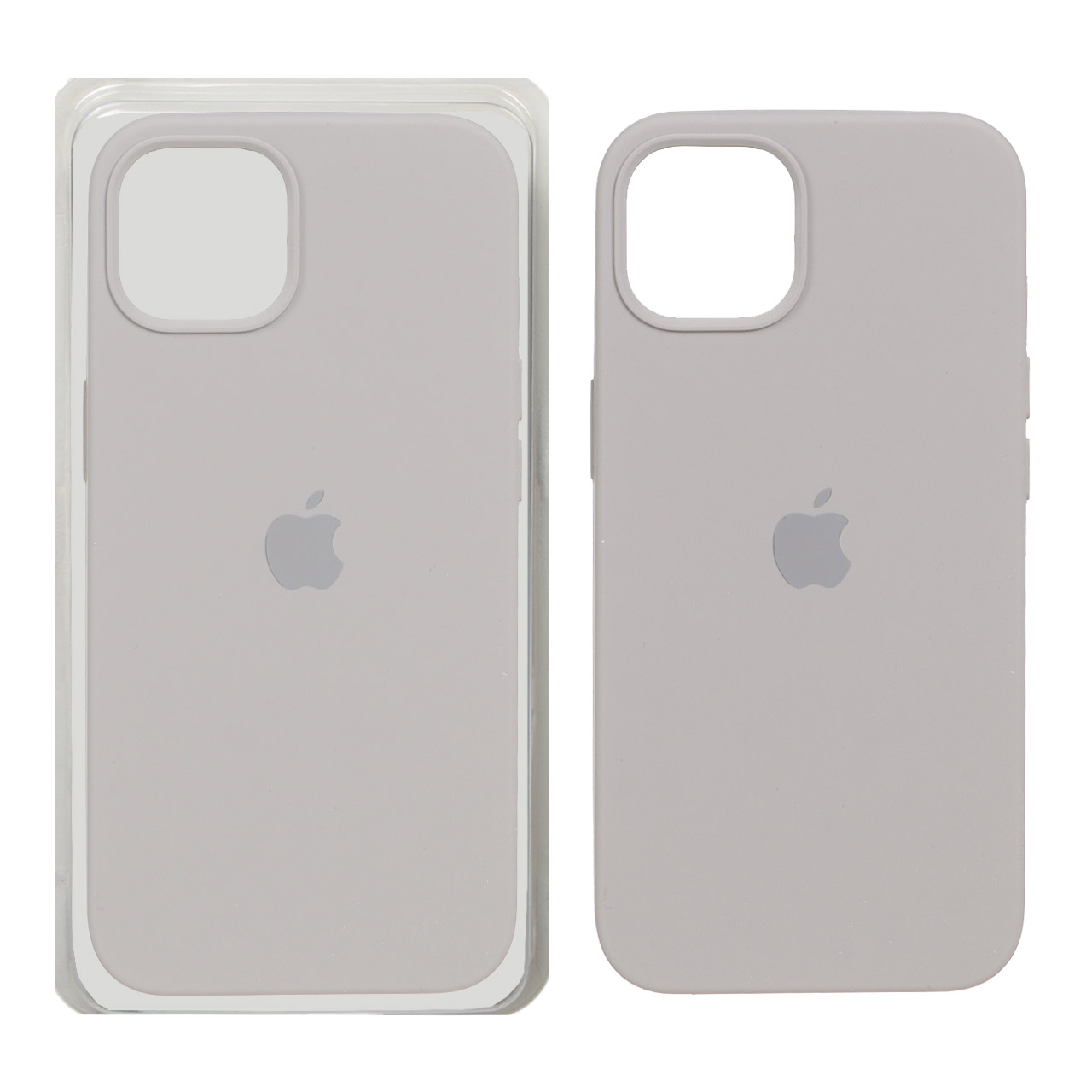 1128534 قاب سیلیکونی پاک کنی اورجینال Apple iPhone 13 / iPhone 14 - طوسی (پک اصلی) - تصویر 1