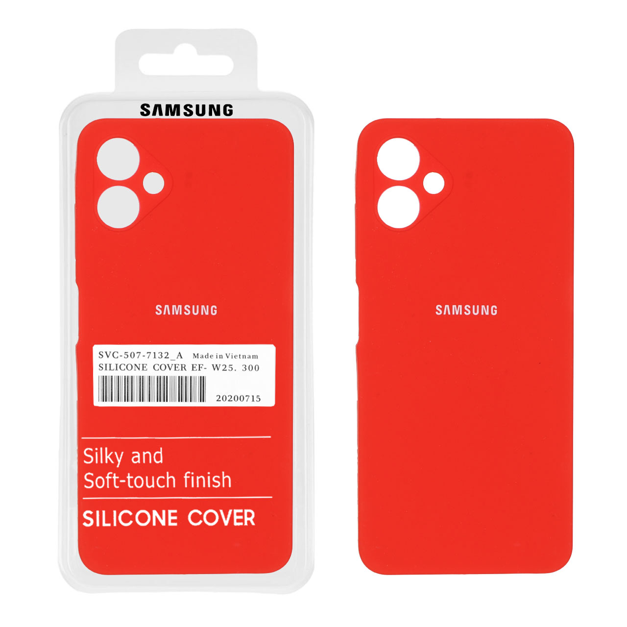 1242436 قاب سیلیکونی پاک کنی اورجینال درجه یک Samsung Galaxy A06 - قرمز (پک دار) - تصویر 1