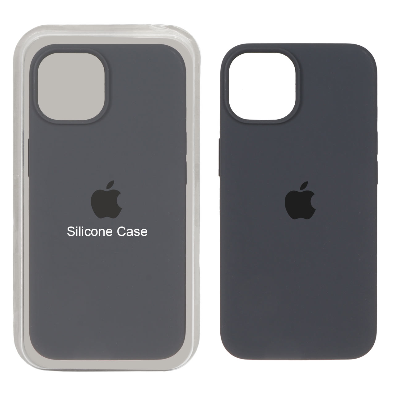 1294558 قاب سیلیکونی پاک کنی اورجینال Apple iPhone 13 / iPhone 14 - خاکستری (پک اصلی) - تصویر 1