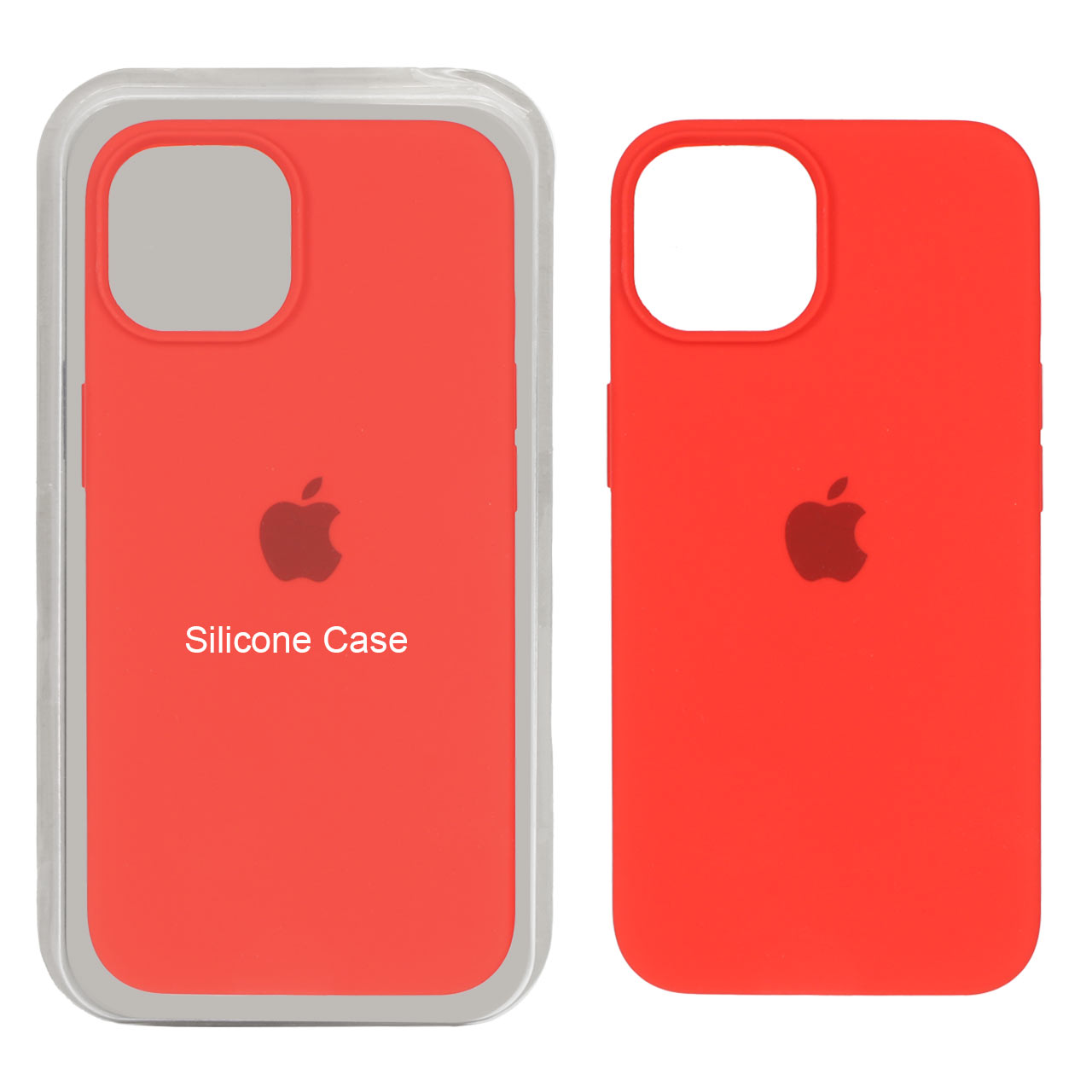 1294560 قاب سیلیکونی پاک کنی اورجینال Apple iPhone 13 / iPhone 14 - قرمز (پک اصلی) - تصویر 1