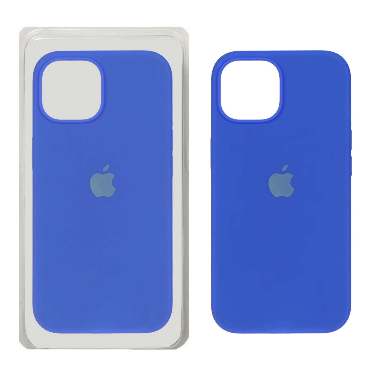 1295232 قاب سیلیکونی پاک کنی اورجینال Apple iPhone 15 / iPhone 14 / iPhone 13 - آبی کاربنی (پک اصلی) - تصویر 1