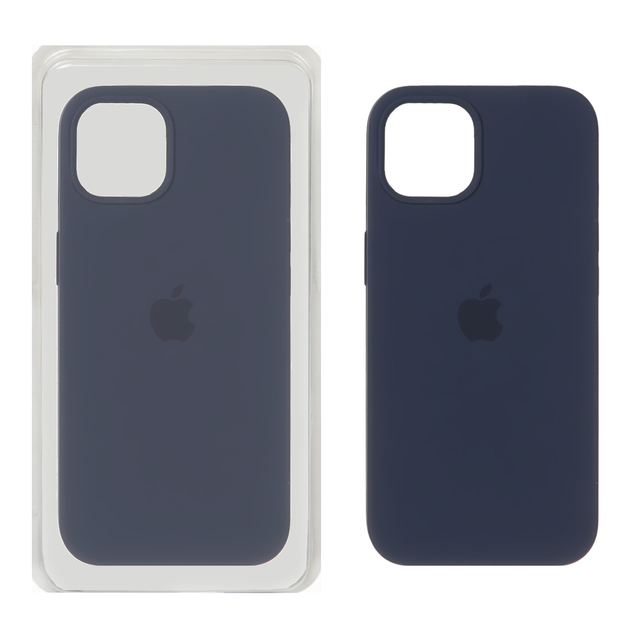 1304070 قاب سیلیکونی پاک کنی اورجینال Apple iPhone 13 / iPhone 14 - سرمه ای (پک اصلی) - تصویر 1