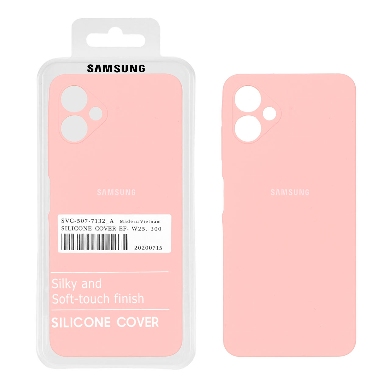 1342664 قاب سیلیکونی پاک کنی اورجینال درجه یک Samsung Galaxy A06 - گلبهی (پک دار) - تصویر 1