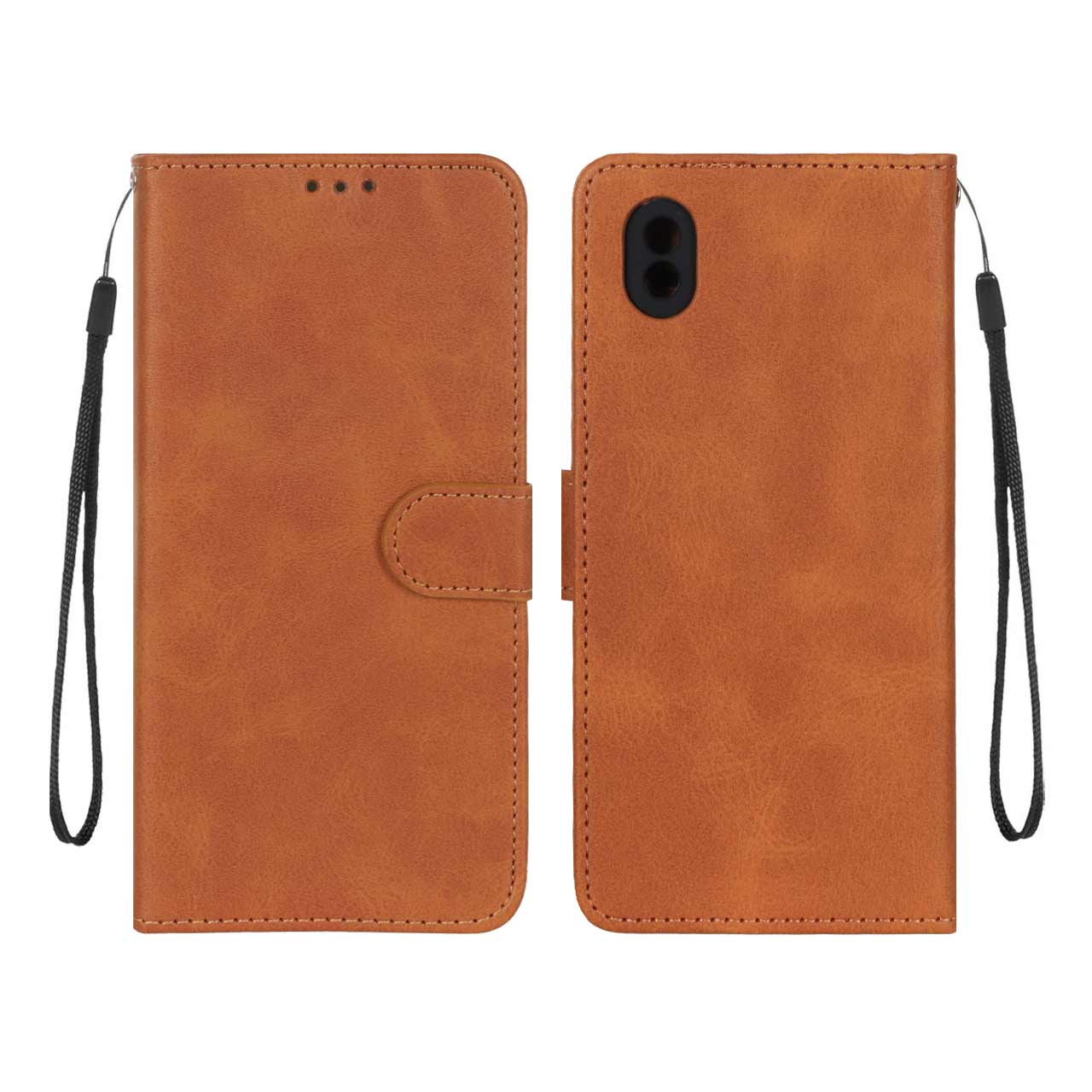 1371874 کیف موبایل مگنتی درجه یک MNC مدل Samsung Galaxy A01 Core - عسلی - تصویر 1