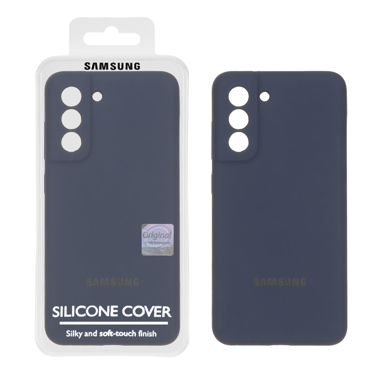 1380210 قاب سیلیکونی پاک کنی اورجینال Master Quality مدل Samsung Galaxy S21 FE - سرمه ای (پک دار) - تصویر 1