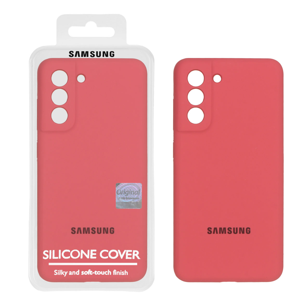 1380232 قاب سیلیکونی پاک کنی اورجینال Master Quality مدل Samsung Galaxy S21 FE - هلویی (پک دار) - تصویر 1