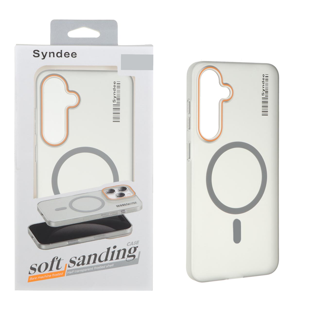 1403026 قاب اورجینال Syndee پشت مات MagSafe مدل Samsung Galaxy S24 FE - خاکستری (پک دار) - تصویر 1