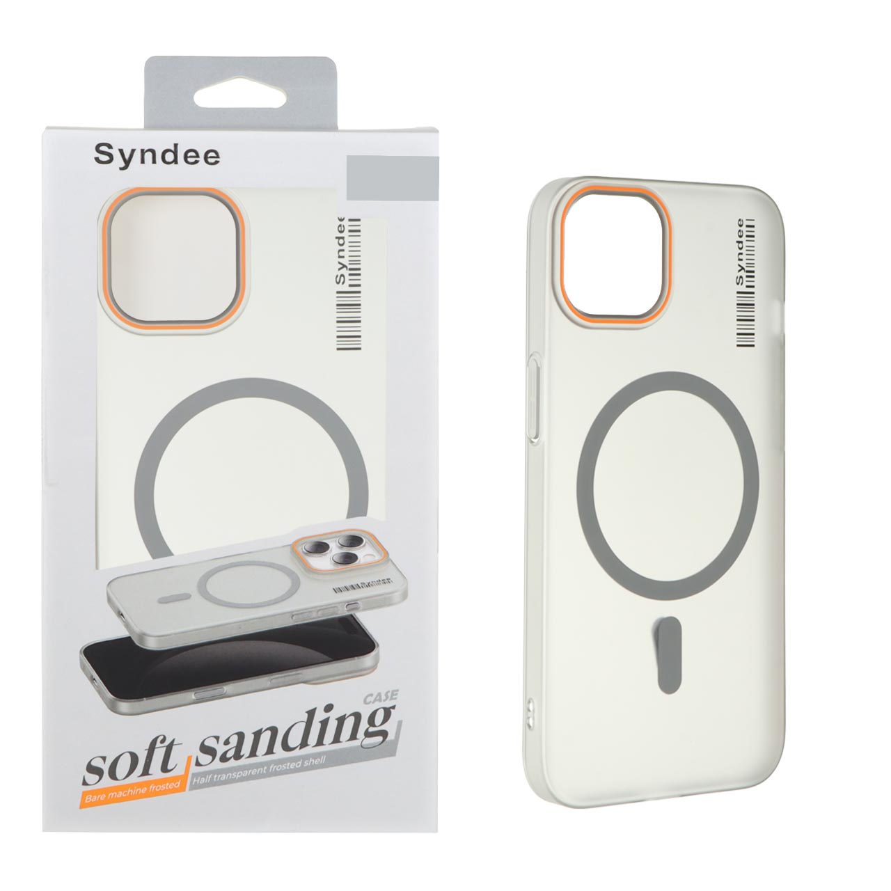 1403180 قاب اورجینال Syndee پشت مات MagSafe مدل Apple iPhone 13 / iPhone 14 - خاکستری (پک دار) - تصویر 1