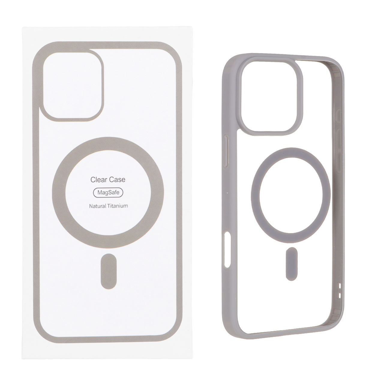 1420318 قاب شفاف Apple iPhone 16 Pro Max با قابلیت شارژ MagSafe - خاکستری روشن (پک دار) - تصویر 1