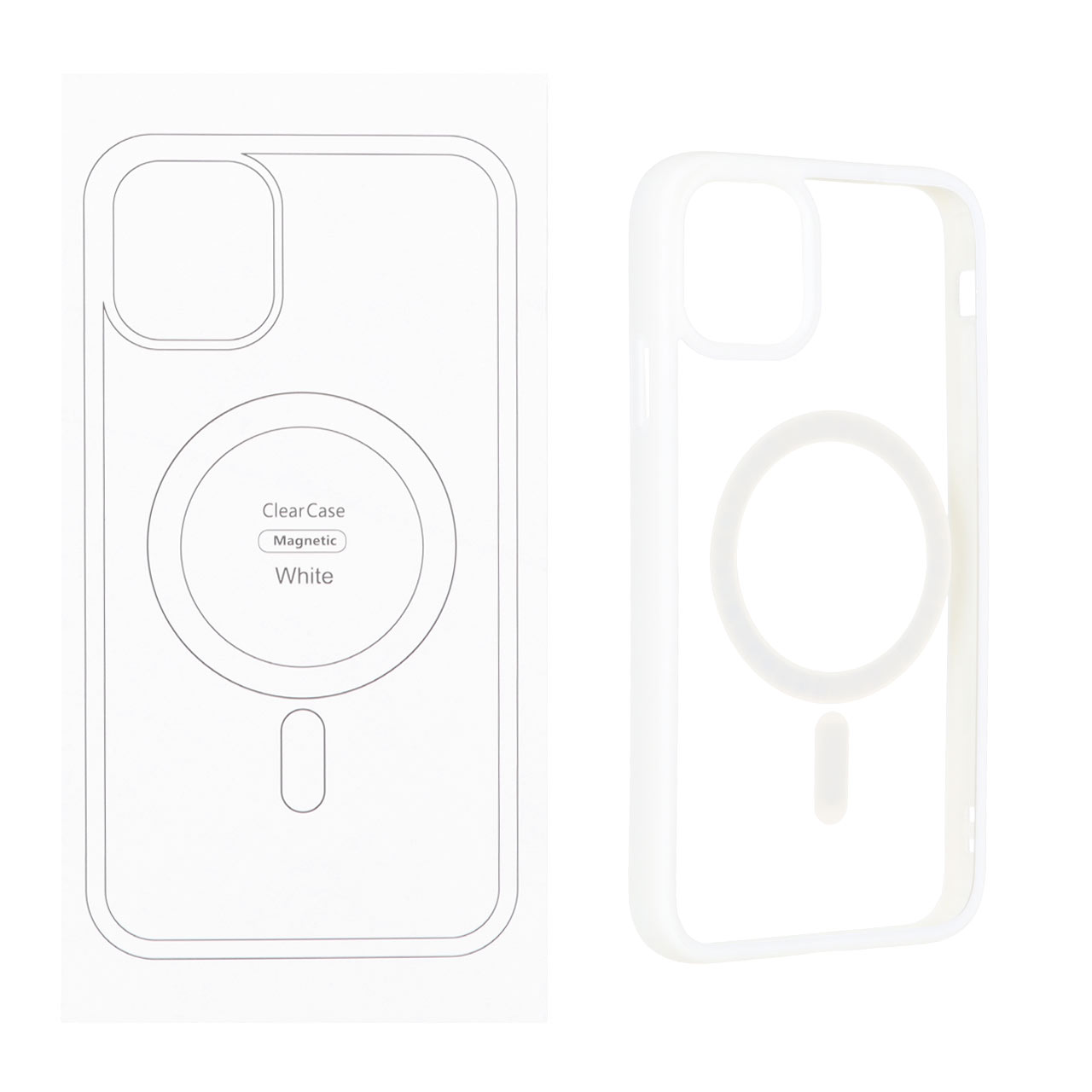 1420330 قاب شفاف Apple iPhone 11 با قابلیت شارژ MagSafe - سفید (پک دار) - تصویر 1