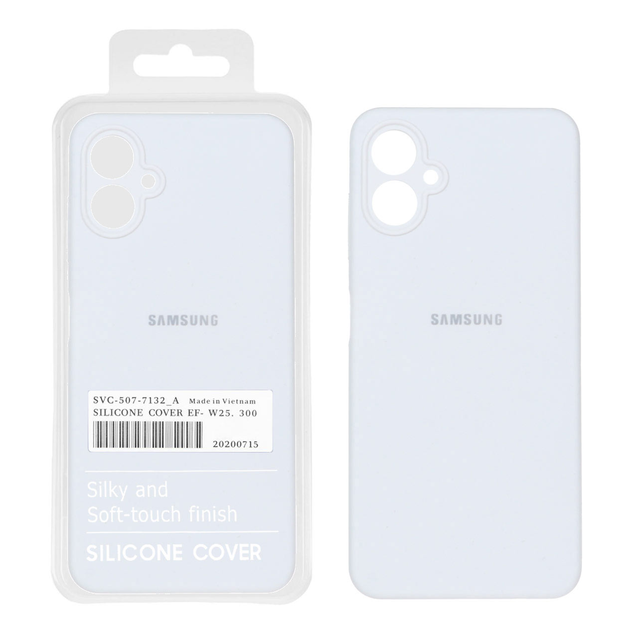 1435070 قاب سیلیکونی پاک کنی اورجینال درجه یک Samsung Galaxy A06 - سفید (پک دار) - تصویر 1