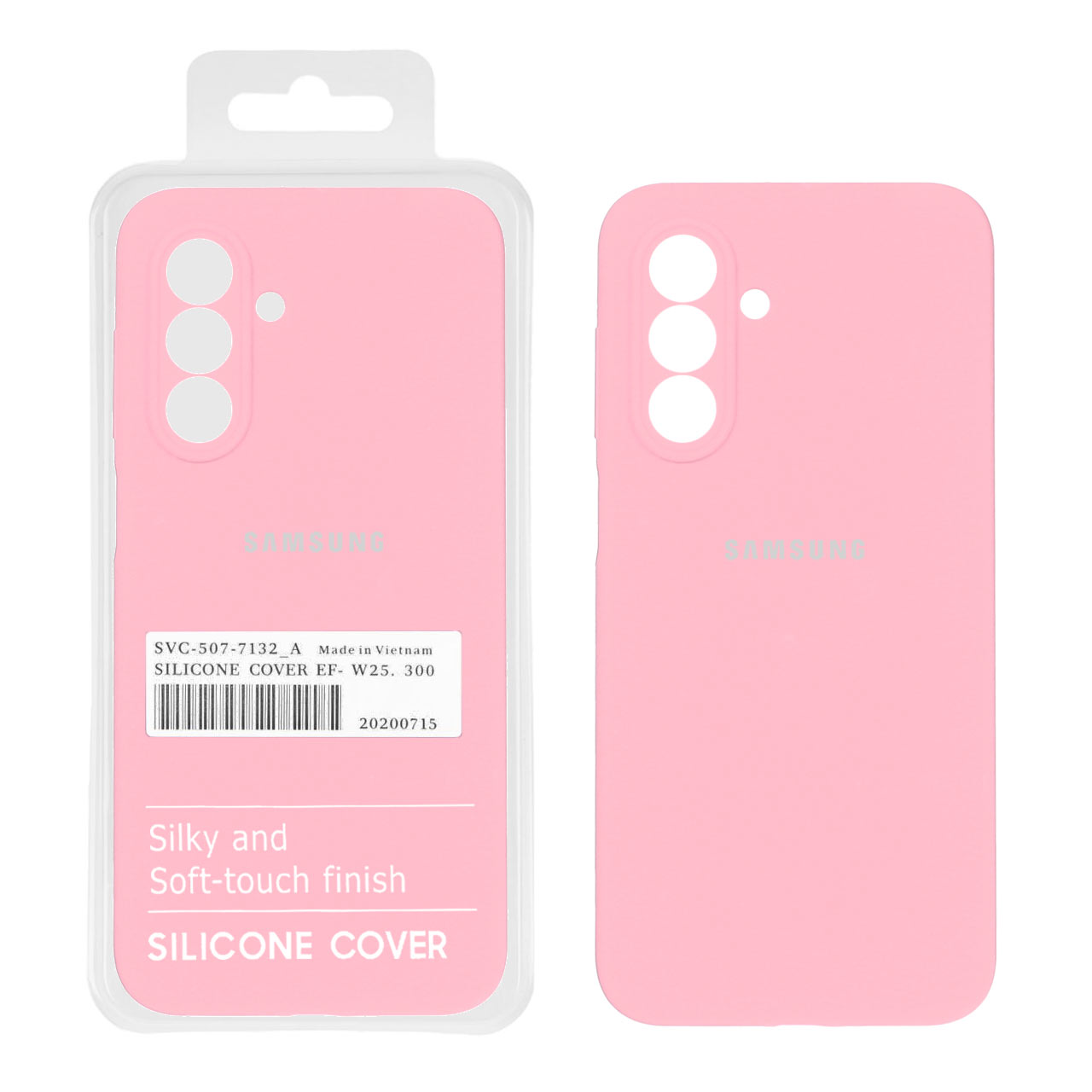 1435092 قاب سیلیکونی پاک کنی اورجینال درجه یک Samsung Galaxy A26 - صورتی (پک دار) - تصویر 1