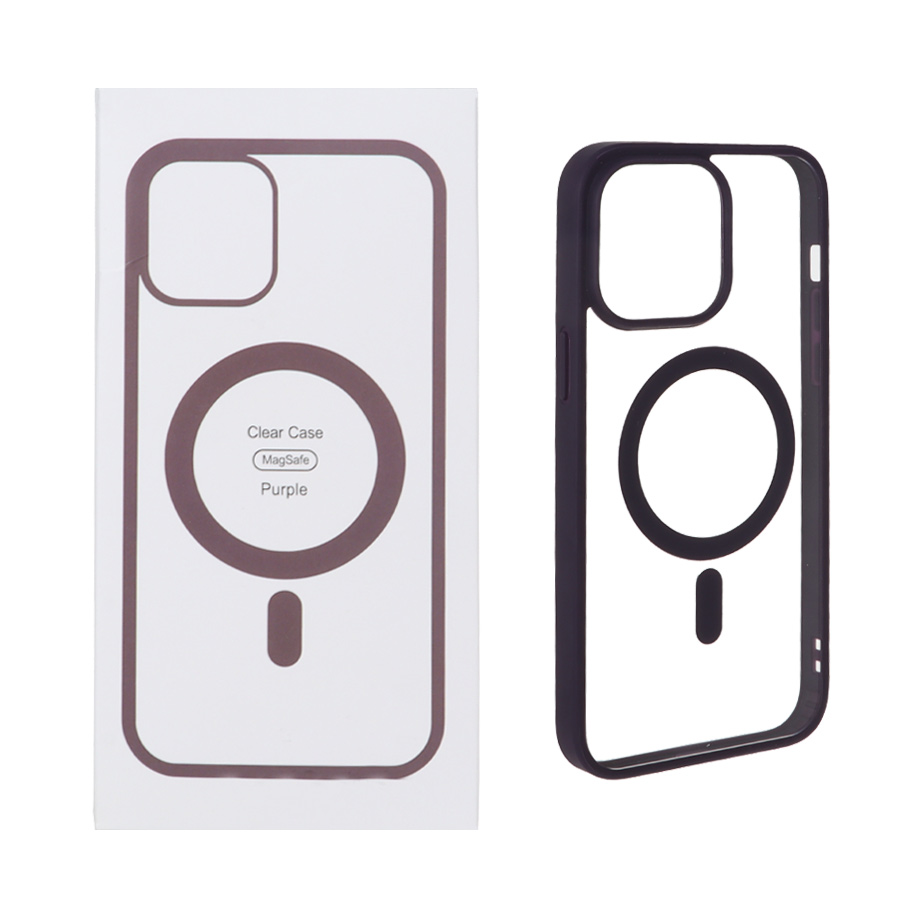 1454786 قاب شفاف Apple iPhone 14 Pro Max با قابلیت شارژ MagSafe - بنفش (پک دار) - تصویر 1