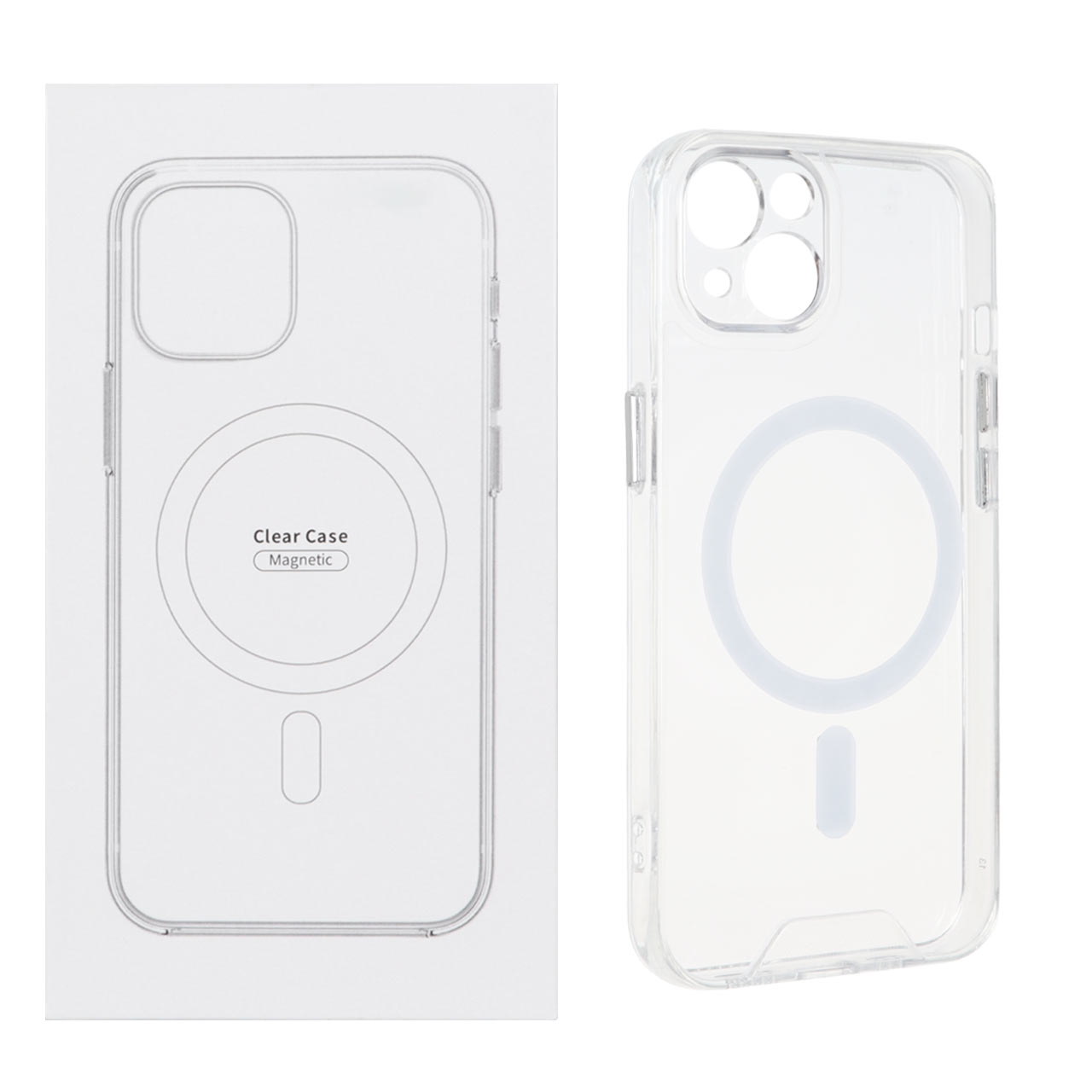 1467712 قاب شفاف محافظ لنزدار Apple iPhone 13 / iPhone 14 با قابلیت شارژ MagSafe (پک دار) - تصویر 1