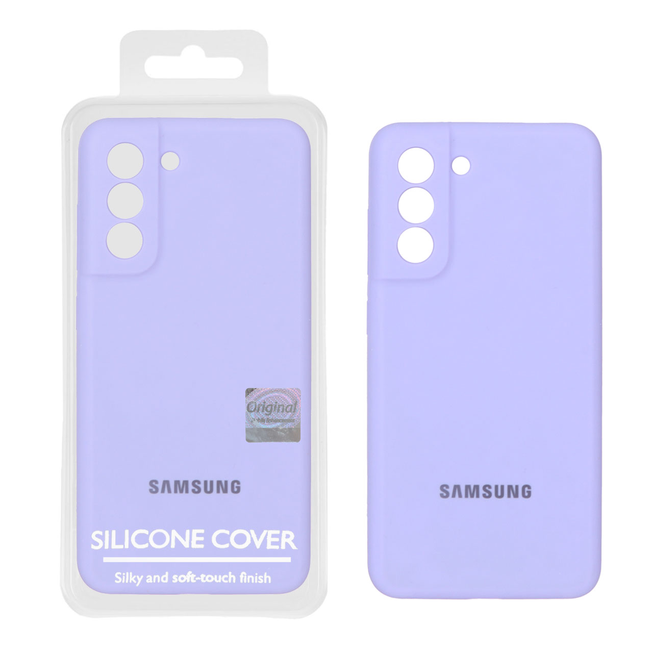 1480290 قاب سیلیکونی پاک کنی اورجینال Master Quality مدل Samsung Galaxy S21 FE - بنفش روشن (پک دار) - تصویر 1