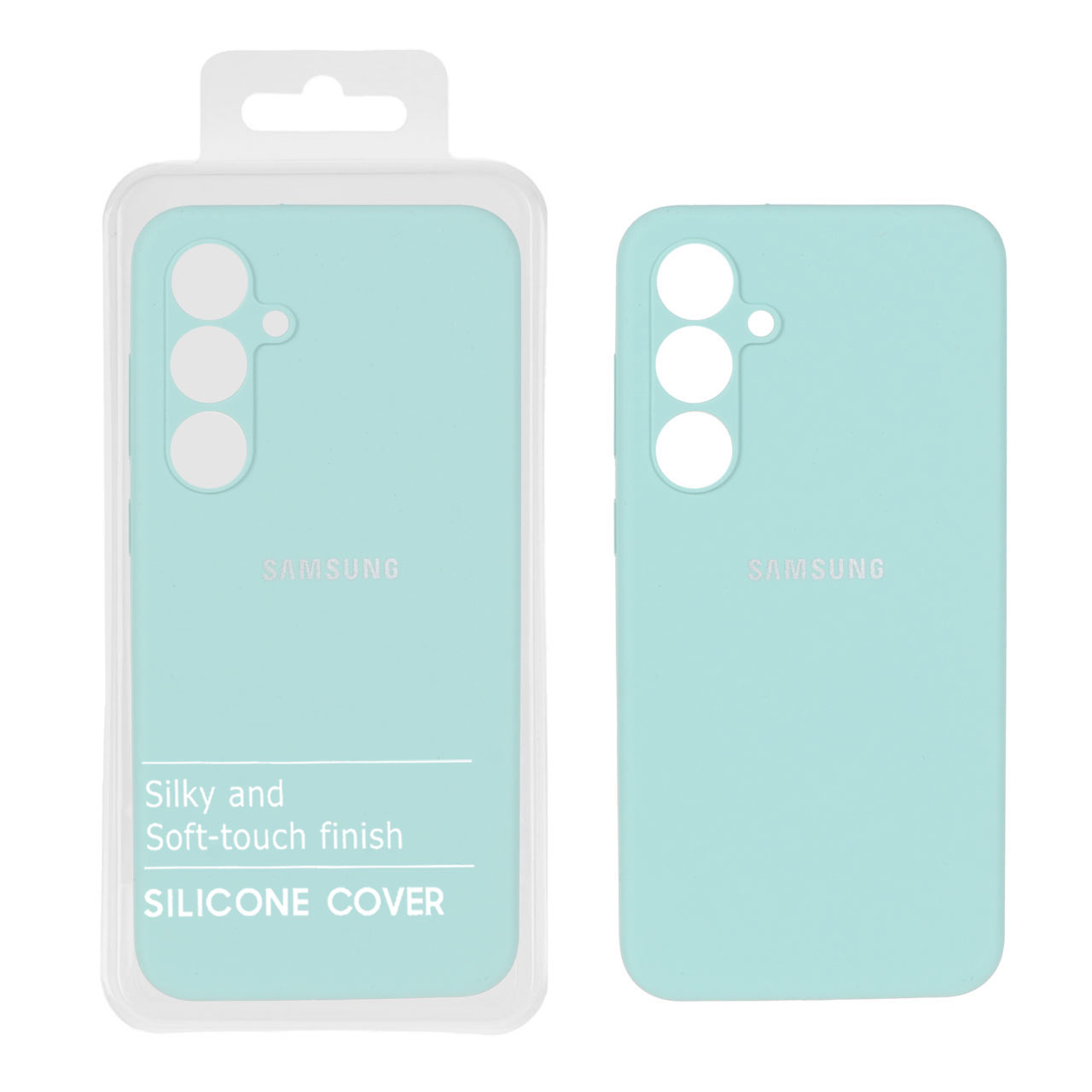 1521208 قاب سیلیکونی پاک کنی اورجینال درجه یک Samsung Galaxy S24 FE - سبز روشن (پک دار) - NTC - تصویر 1