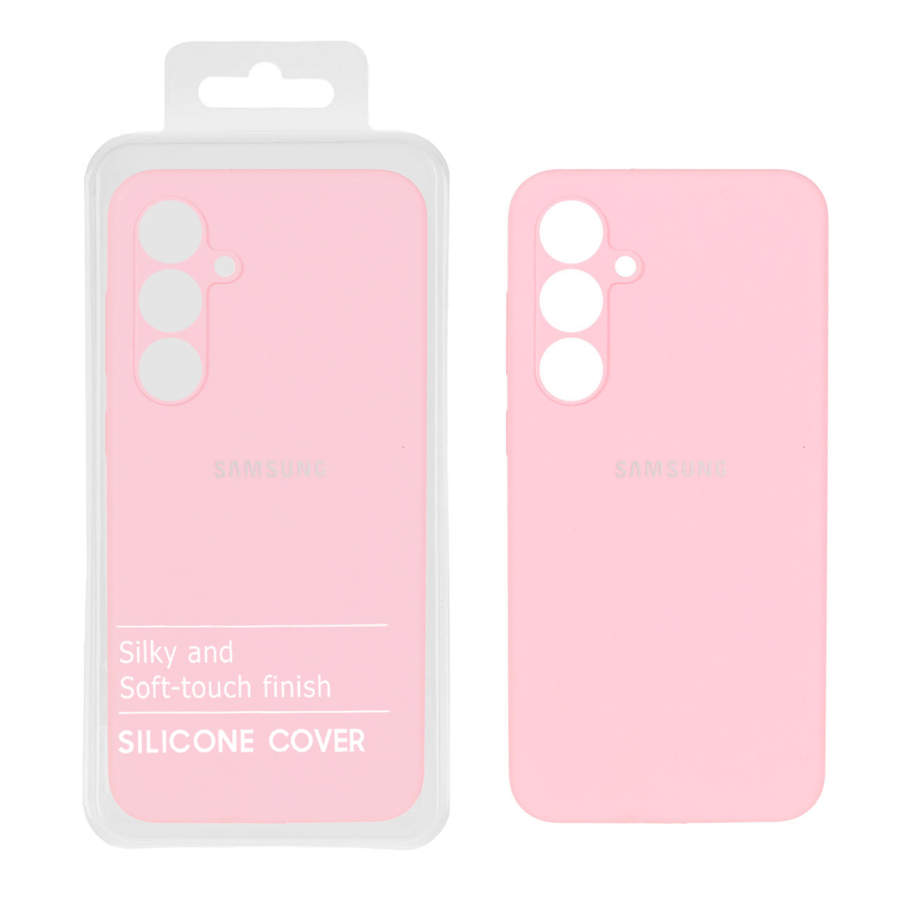 1521210 قاب سیلیکونی پاک کنی اورجینال درجه یک Samsung Galaxy S24 FE - صورتی (پک دار) - NTC - تصویر 1